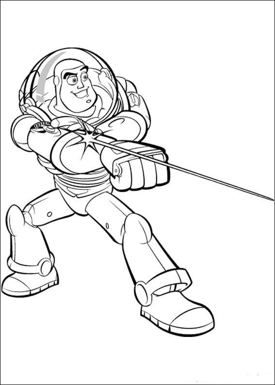Plansa de colorat cu Toy Story 17 70